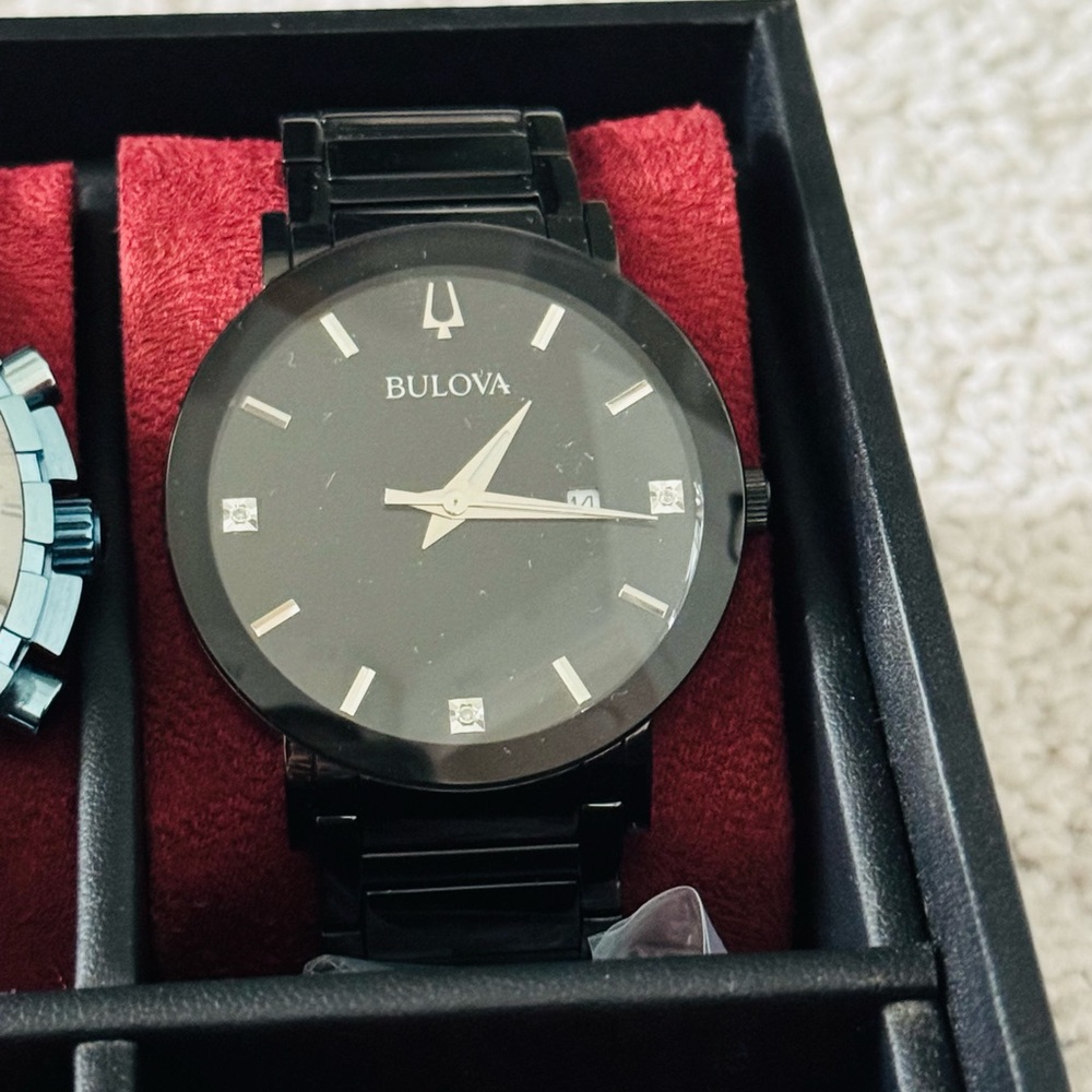 Bulova Black Dial Men's Watch